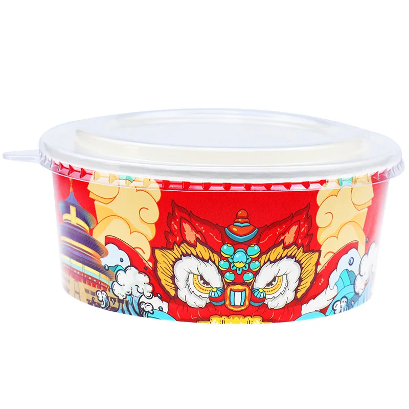 High Quality Biodegradable ECO Friendly Take Away Paper Bowl Disposable Ice Cream Tub Beverage Shop Paper Bowl
