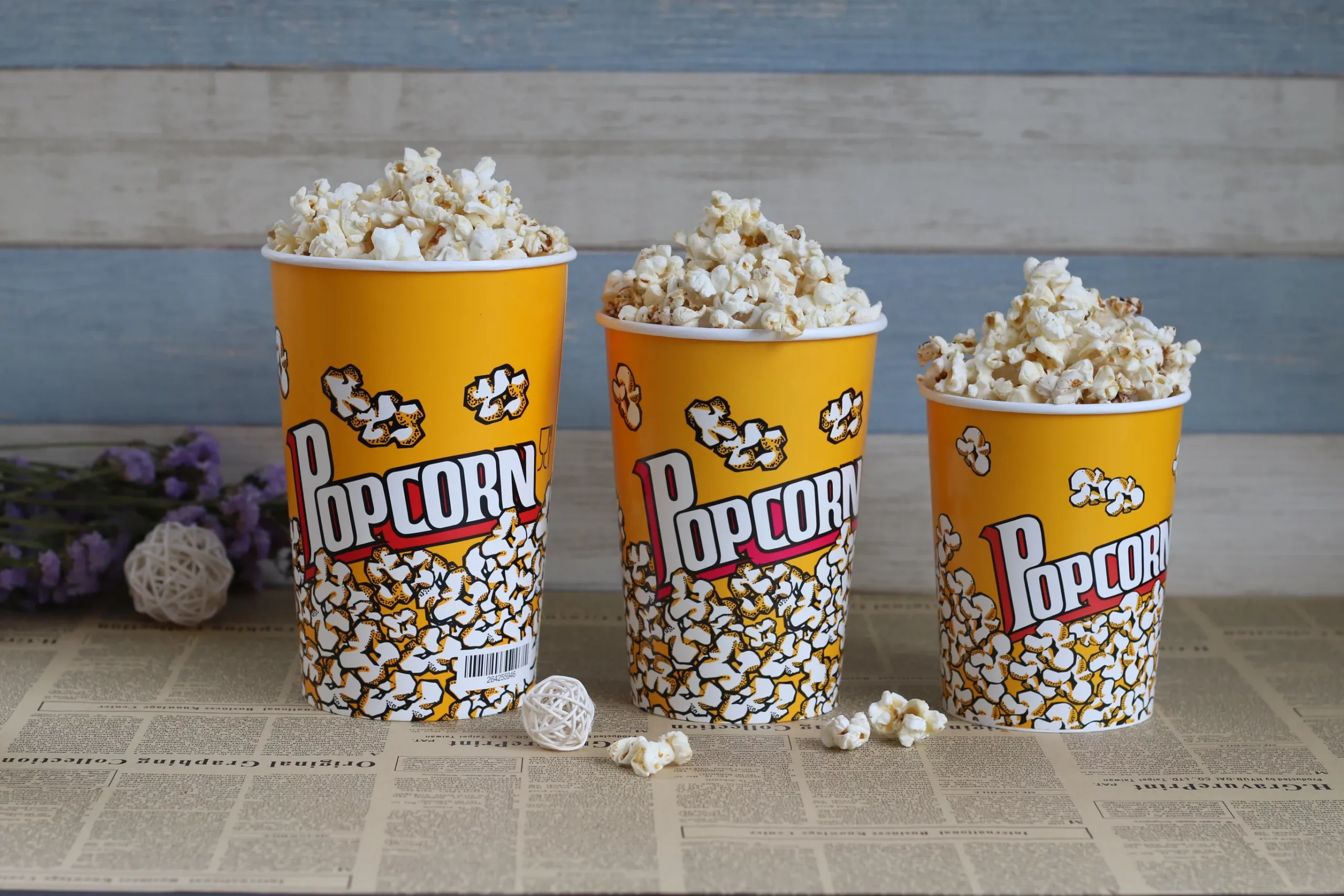 thumbnail image 2 of 16 Pack Popcorn Boxes - 46oz Large Capacity, Disposable Popcorn Buckets For Movie Nights, Parties, & Events 2 of 5