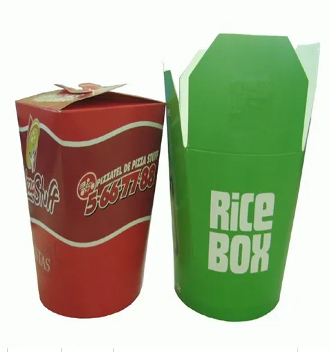 Disposable Take Away Food Packaging White Food Grade Paper Noodle Box Chinese Round Base Noodle Boxes