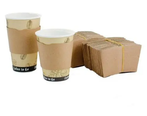 Kraft Paper Coffee Cup Jacket Custom Printing  Cup Sleeve
