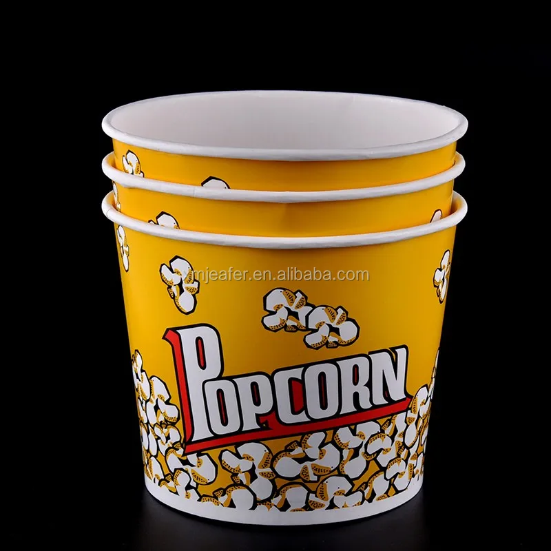 24oz~170oz Custom Printed Paper Popcorn Bucket
